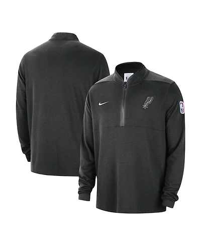Men's Nike Black San Antonio Spurs 2023/24 Authentic Performance Half-Zip Jacket