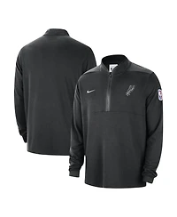 Men's Nike Black San Antonio Spurs 2023/24 Authentic Performance Half-Zip Jacket