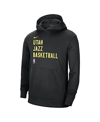 Men's and Women's Nike Black Utah Jazz 2023/24 Performance Spotlight On-Court Practice Pullover Hoodie