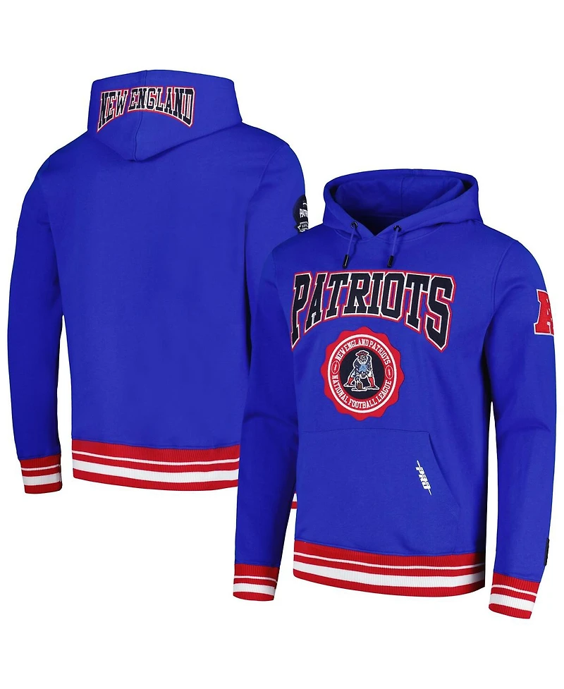 Men's Pro Standard Royal New England Patriots Crest Emblem Pullover Hoodie