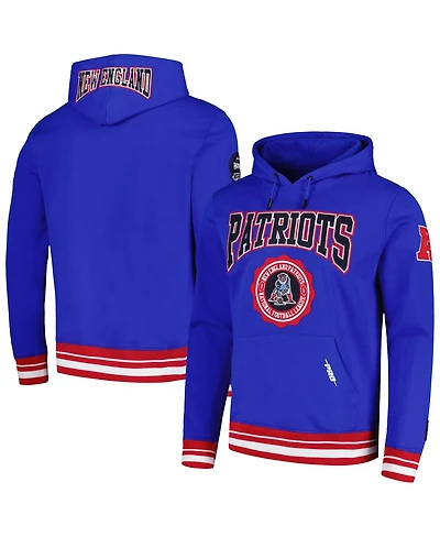 Men's Pro Standard Royal New England Patriots Crest Emblem Pullover Hoodie