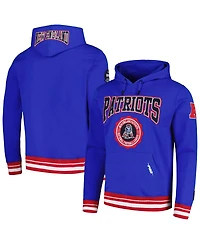 Men's Pro Standard Royal New England Patriots Crest Emblem Pullover Hoodie
