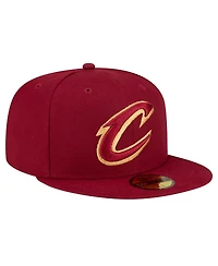 Men's New Era Wine Cleveland Cavaliers 59FIFTY Fitted Hat