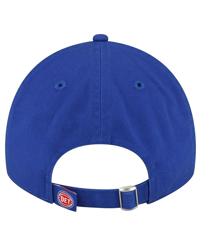 Men's New Era Royal Detroit Pistons Team 2.0 9TWENTY Adjustable Hat