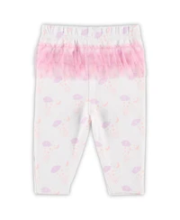Baby Girls White Cleveland Browns Spreading Love Bodysuit and Tutu Leggings Set