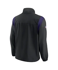 Men's Nike Black, Purple Baltimore Ravens Sideline Woven Logo Full-Zip Jacket