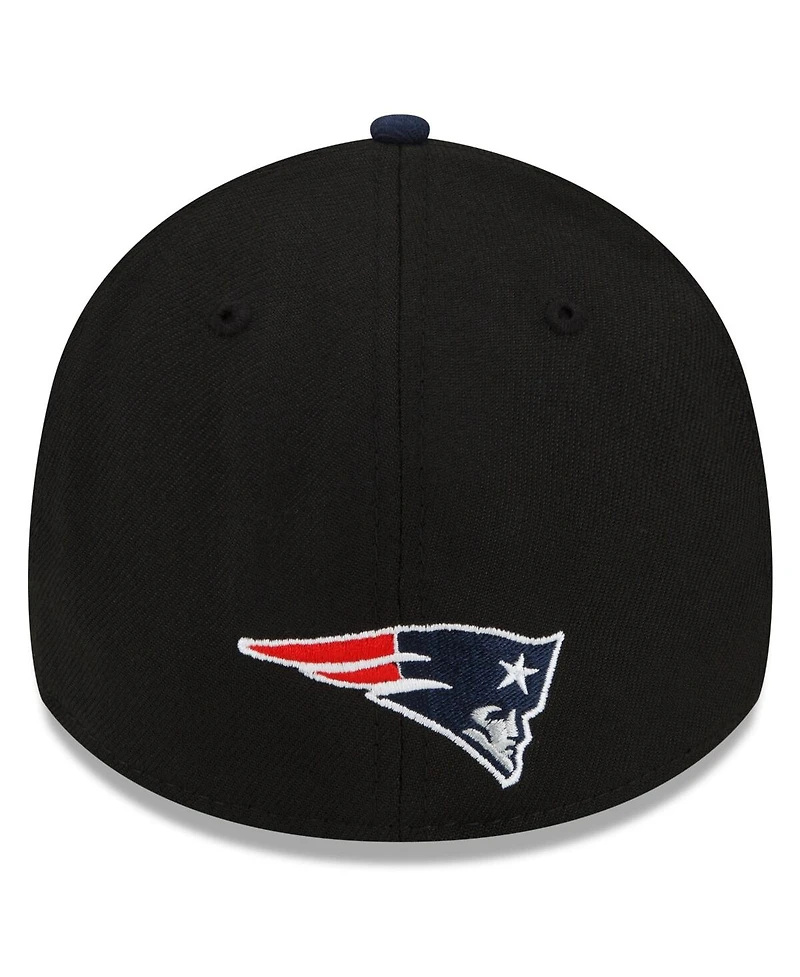 Men's New Era Black, Navy New England Patriots 2022 Nfl Draft 39THIRTY Flex Hat