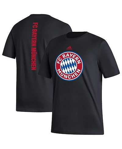 Men's adidas Black Bayern Munich Vertical Back T-shirt