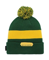 Men's Nike Green Baylor Bears Sideline Team Cuffed Knit Hat with Pom