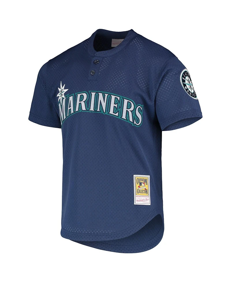 Men's Mitchell & Ness Ichiro Suzuki Royal Seattle Mariners Cooperstown Collection Mesh Batting Practice Jersey