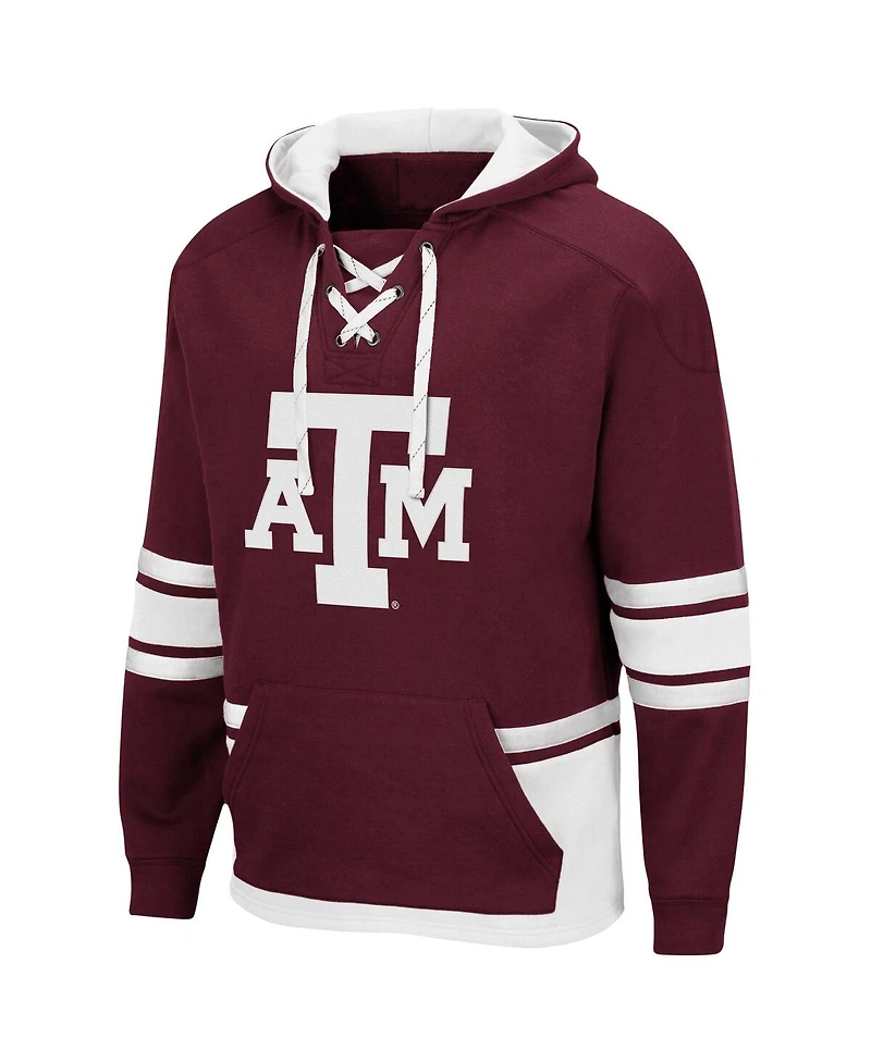 Men's Colosseum Texas A&M Aggies Lace Up 3.0 Pullover Hoodie
