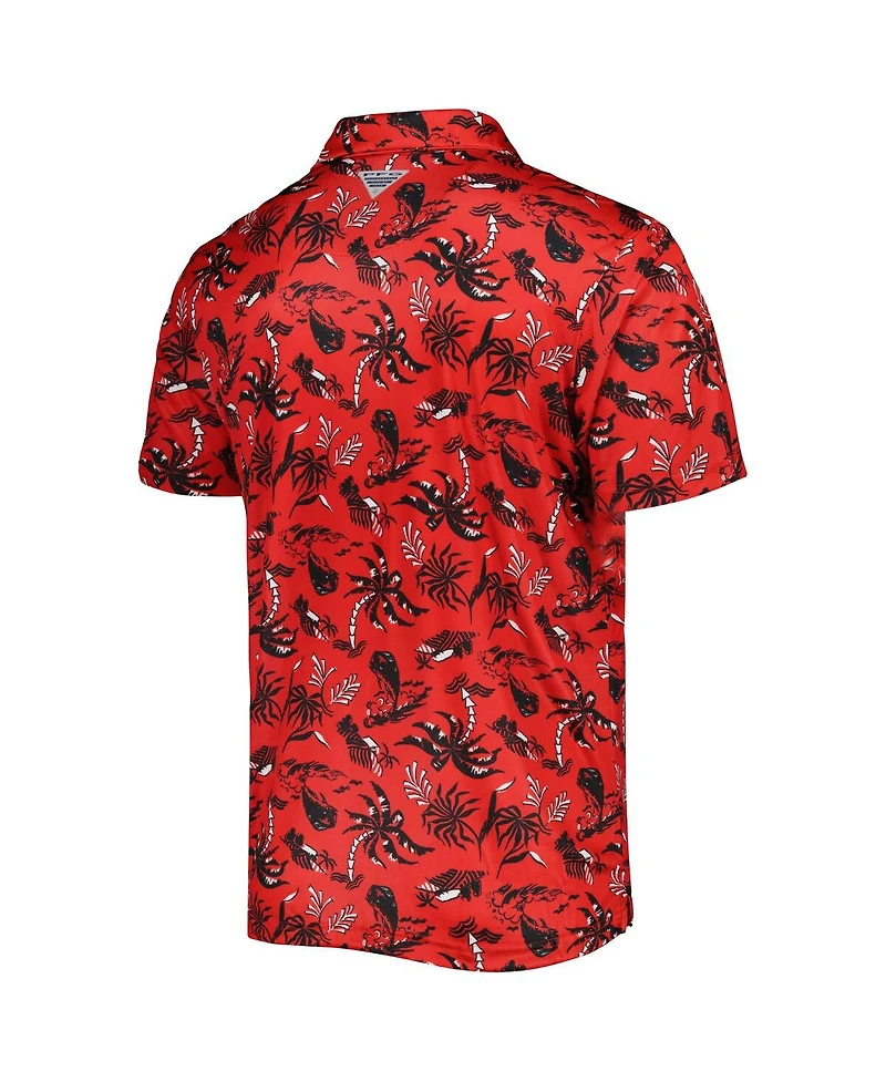 Men's Columbia Red Georgia Bulldogs Super Terminal Tackle Omni-Shade Polo Shirt
