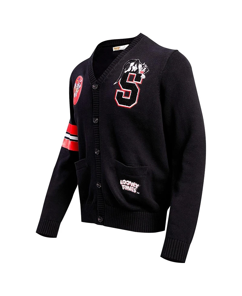 Men's Freeze Max Black Looney Tunes Sylvester Cardigan