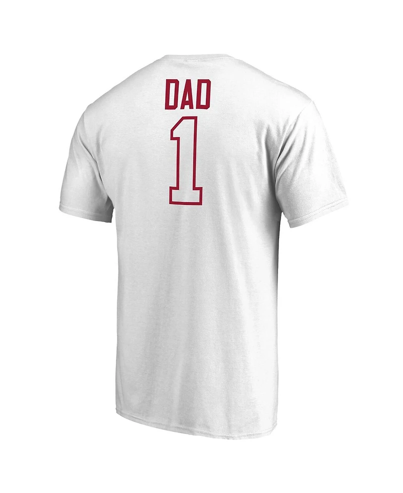 Men's Fanatics White Alabama Crimson Tide #1 Dad T-shirt
