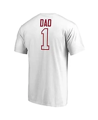 Men's Fanatics White Alabama Crimson Tide #1 Dad T-shirt