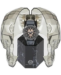 Philipp Plein Men's The Skull Gray Silicone Strap Watch 44mm