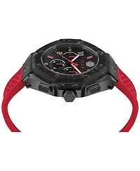 Philipp Plein Men's Chronograph Red Silicone Strap Watch 46mm
