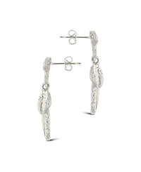 Sterling Forever Gold-Tone or Silver-Tone Butterfly Rowena Drop Studs