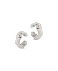 Sterling Forever Silver-Tone or Gold-Tone Curved Cali Ear Cuff, Set Of 2