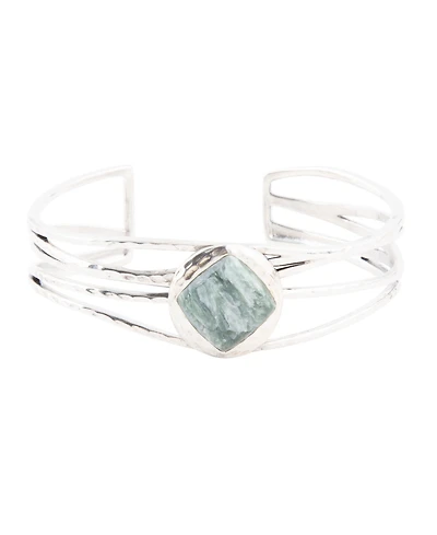 Barse Terra Genuine Seraphinite Kite Cuff Bracelet