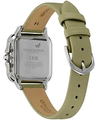 Olivia Burton Women's Grosvenor Green Leather Watch 28mm