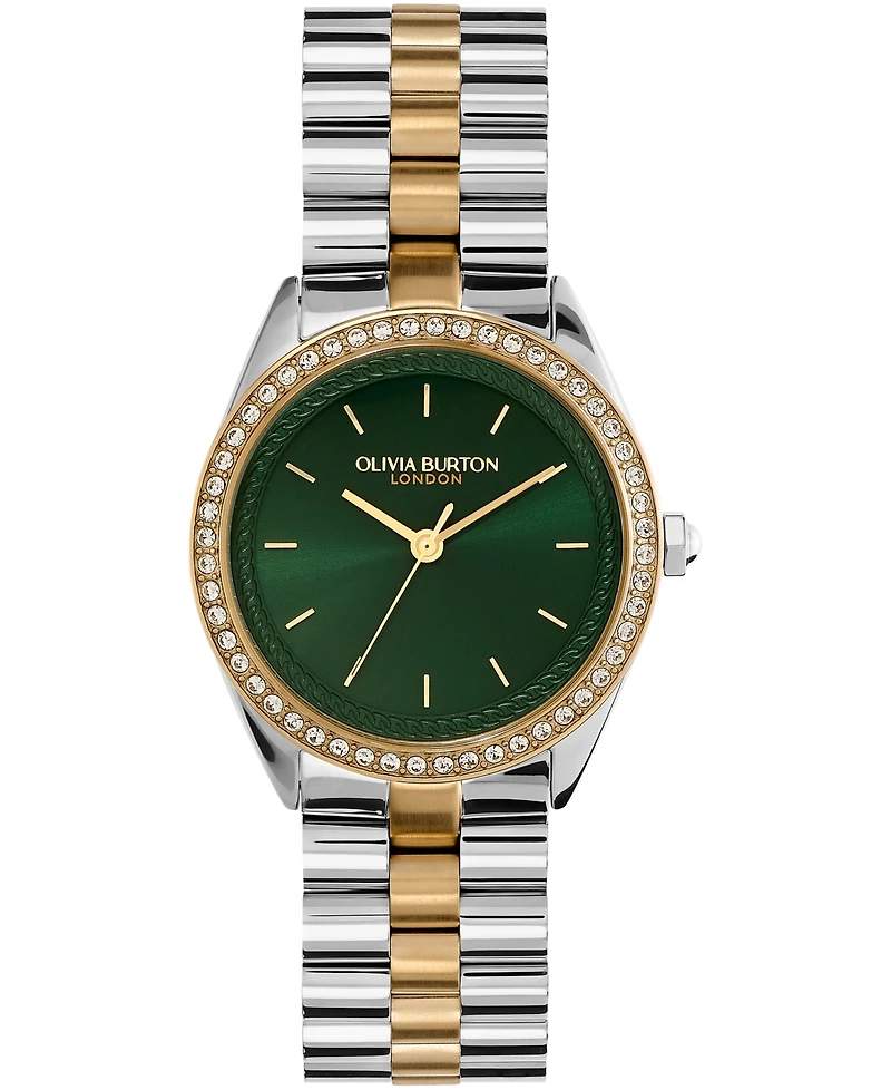 Olivia Burton Women's Bejeweled Two-Tone Stainless Steel Watch 34mm