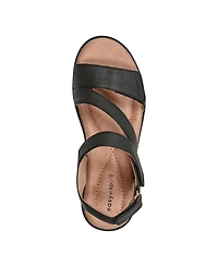 Easy Spirit Women's Kimberly Strappy Low Wedge Sandals