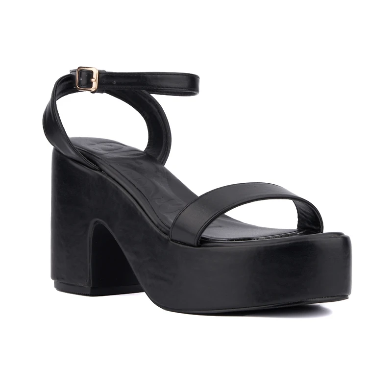 Olivia Miller Women's Charmer Platform Heel Sandal