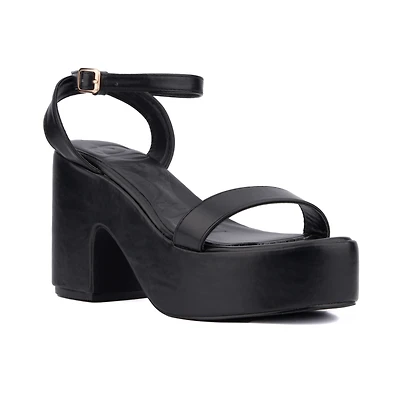 Olivia Miller Women's Charmer Platform Heel Sandal