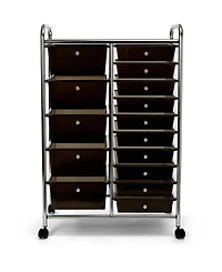 Seville Classics 15-Drawer Organizer Cart