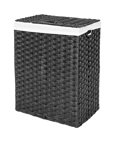 Seville Classics Handwoven Lidded Laundry Hamper