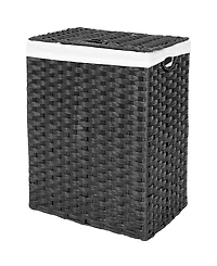 Seville Classics Handwoven Lidded Laundry Hamper