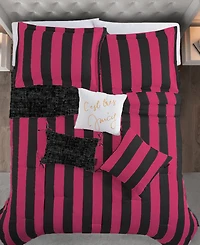Juicy Couture Cabana Stripe Reversible 6-Pc. Comforter Set, Full/Queen