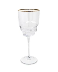 Vivience Shaped Bottom Rim Wine Glasses, Set of 6
