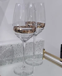 Vivience Stripe Wine Glasses, Set of 6