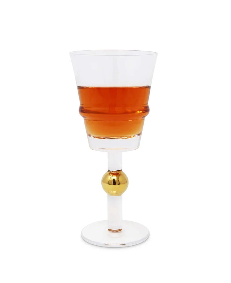 Vivience Ball on Stem Wine Glasses, Set of 6