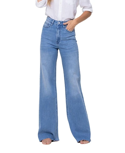 Vervet Women's Super High Rise Wide Leg Jeans