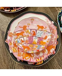 Jessie Zhao New York Travel Around World Bone China Plates, Set Of Three