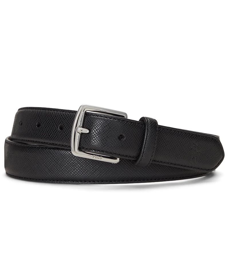 Polo Ralph Lauren Men's Saffiano Leather Belt