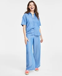 On 34th Women's Easy Button Front Shirt, Created for Macy's