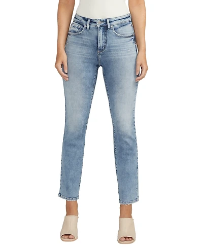 Silver Jeans Co. Women's Isbister High Rise Straight Leg Jeans