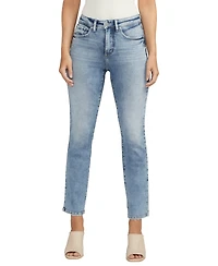 Silver Jeans Co. Women's Isbister High Rise Straight Leg Jeans