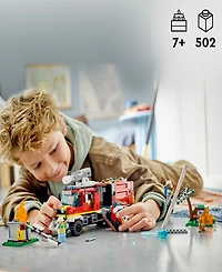 Lego City Fire Command Truck 60374 Building Toy Set with 3 Minifigures