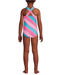 Lands' End Big Girls Plus Chlorine Resistant One Piece Upf 50 Swimsuit