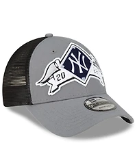 Men's New Era Gray New York Yankees 2022 Division Series Winner Locker Room 9FORTY Snapback Hat