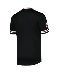 Men's adidas Black Mississippi State Bulldogs Replica V-Neck Baseball Jersey