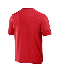Men's Nfl x Darius Rucker Collection by Fanatics Red Kansas City Chiefs Washed Raglan Henley T-shirt