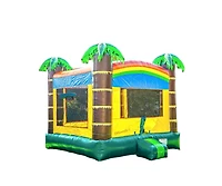HeroKiddo Safari Bounce House Inflatable for Kids and Adults (with Blower), Commercial Grade, Basketball Hoop, Birthday Party, Rental Quality, Backyar