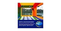 HeroKiddo Sports Commercial Grade Bounce House for Kids and Adults (with Blower), Basketball Hoop, Outdoor Indoor, Birthday Party, Rental Quality, Big