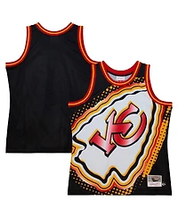 Men's Mitchell & Ness Black Kansas City Chiefs Big Face 7.0 Fashion Tank Top